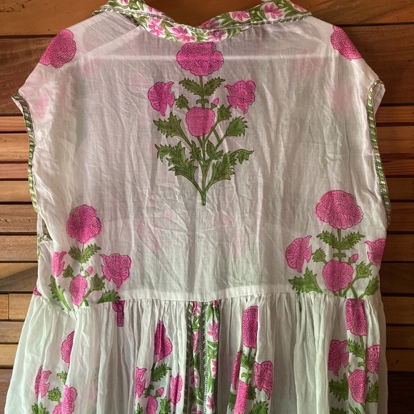 Cotton Block-print Dress - Picture 7 of 7